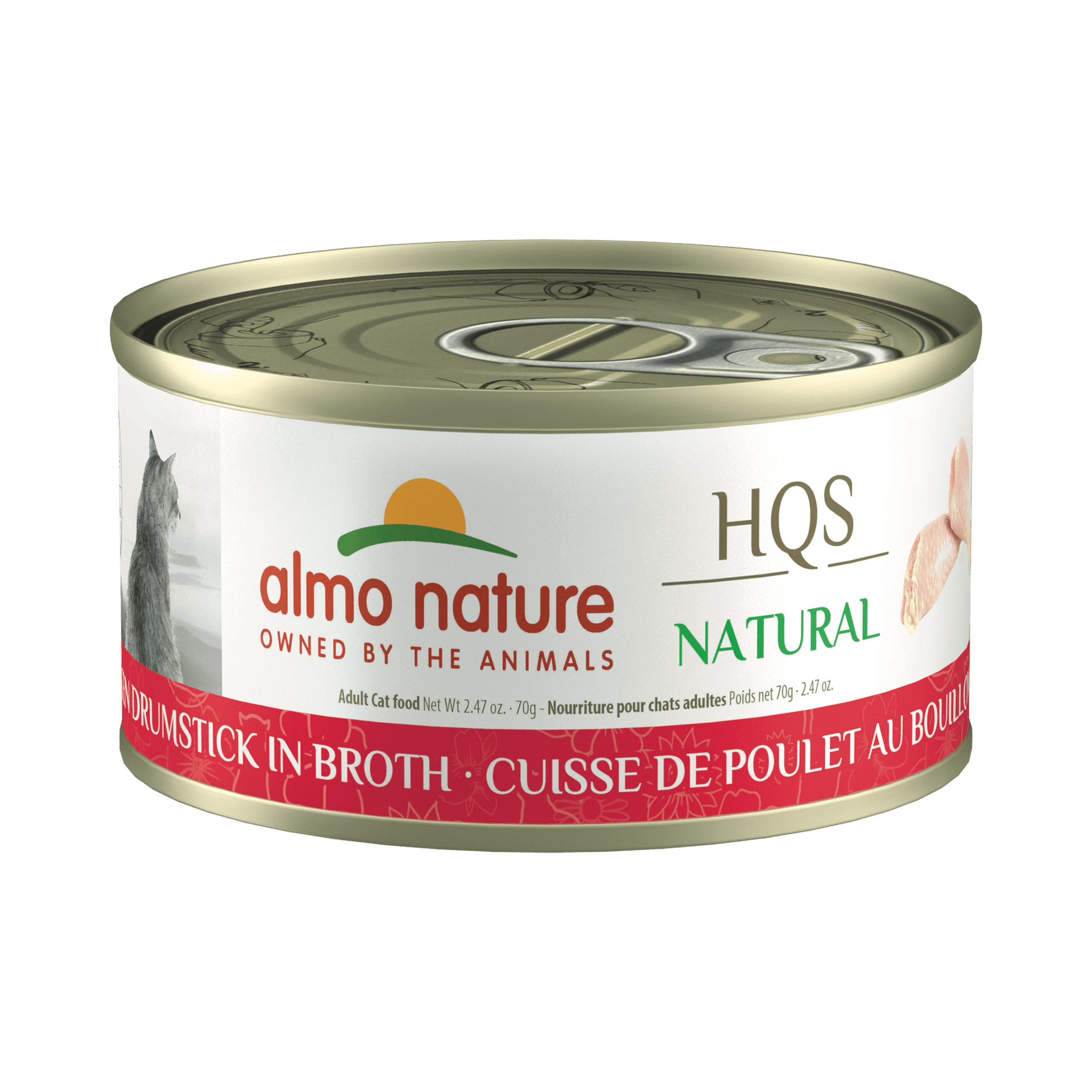 Almo Nature - HQS Natural Chicken Drumstick in Broth (Wet Cat Food)